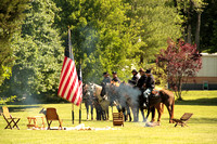 Raid on Prairie du Rocher-Civil war re-enactment